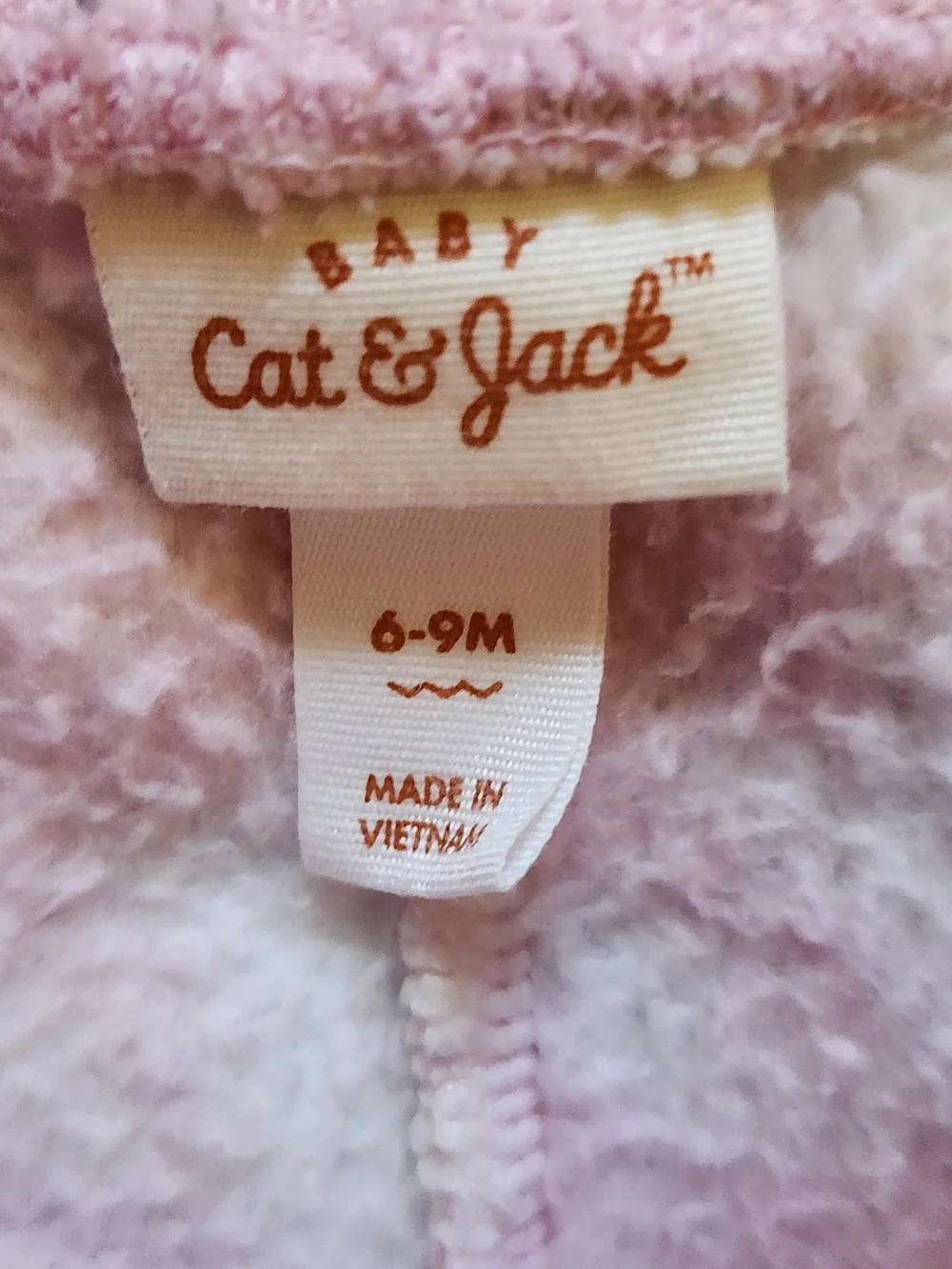 Cat & Jack Pink and Cream Plush Sherpa Pajama Set